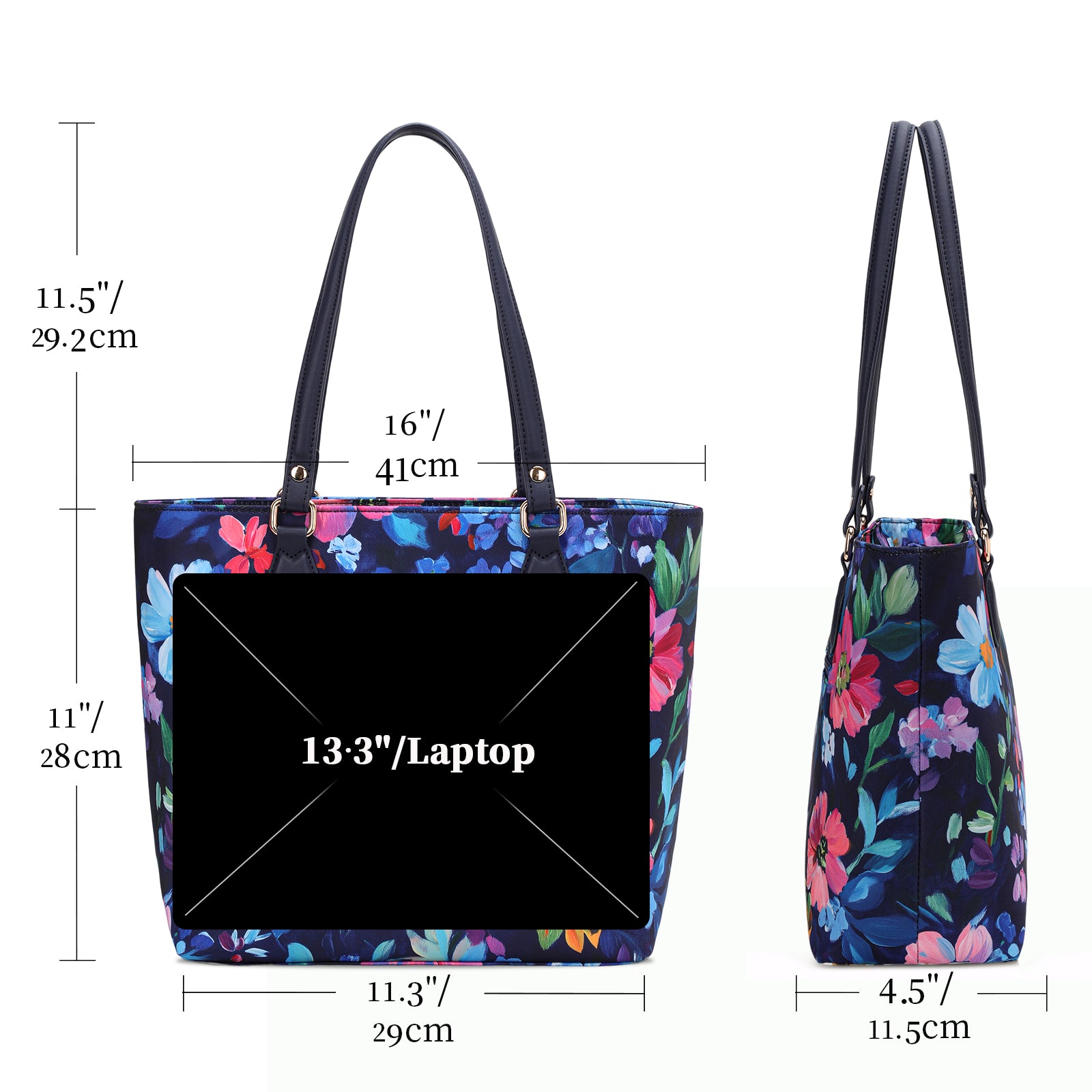 Cutie kittie tote bags for women, tote purse, nylon tote bag, with zipper and pockets, waterproof