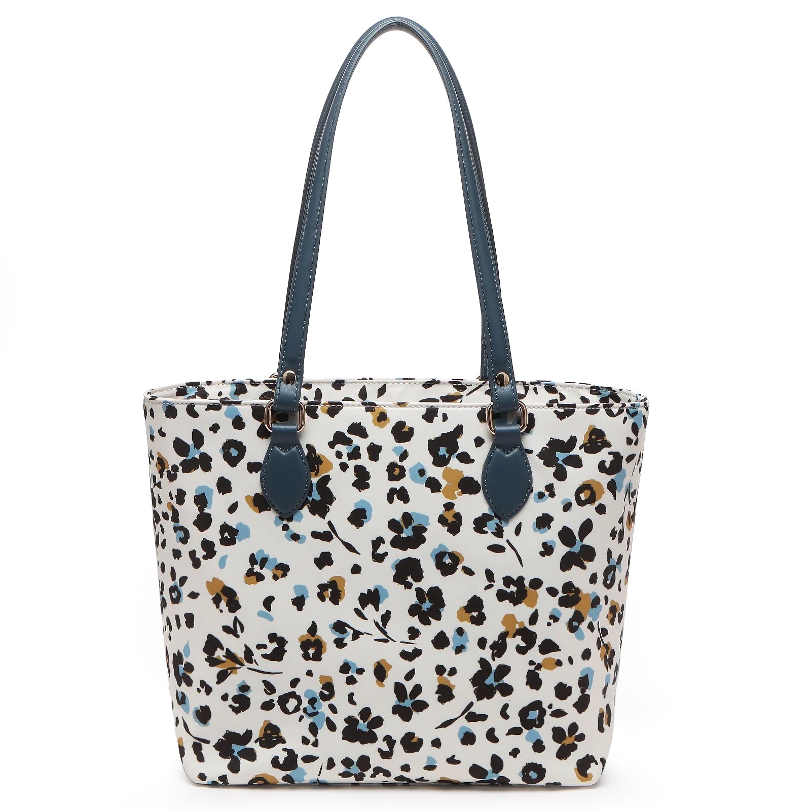 Cutie Kittie Tote bags for women, tote purse, nylon tote bag, with zipper and pockets, waterproof, lightweight,leopard