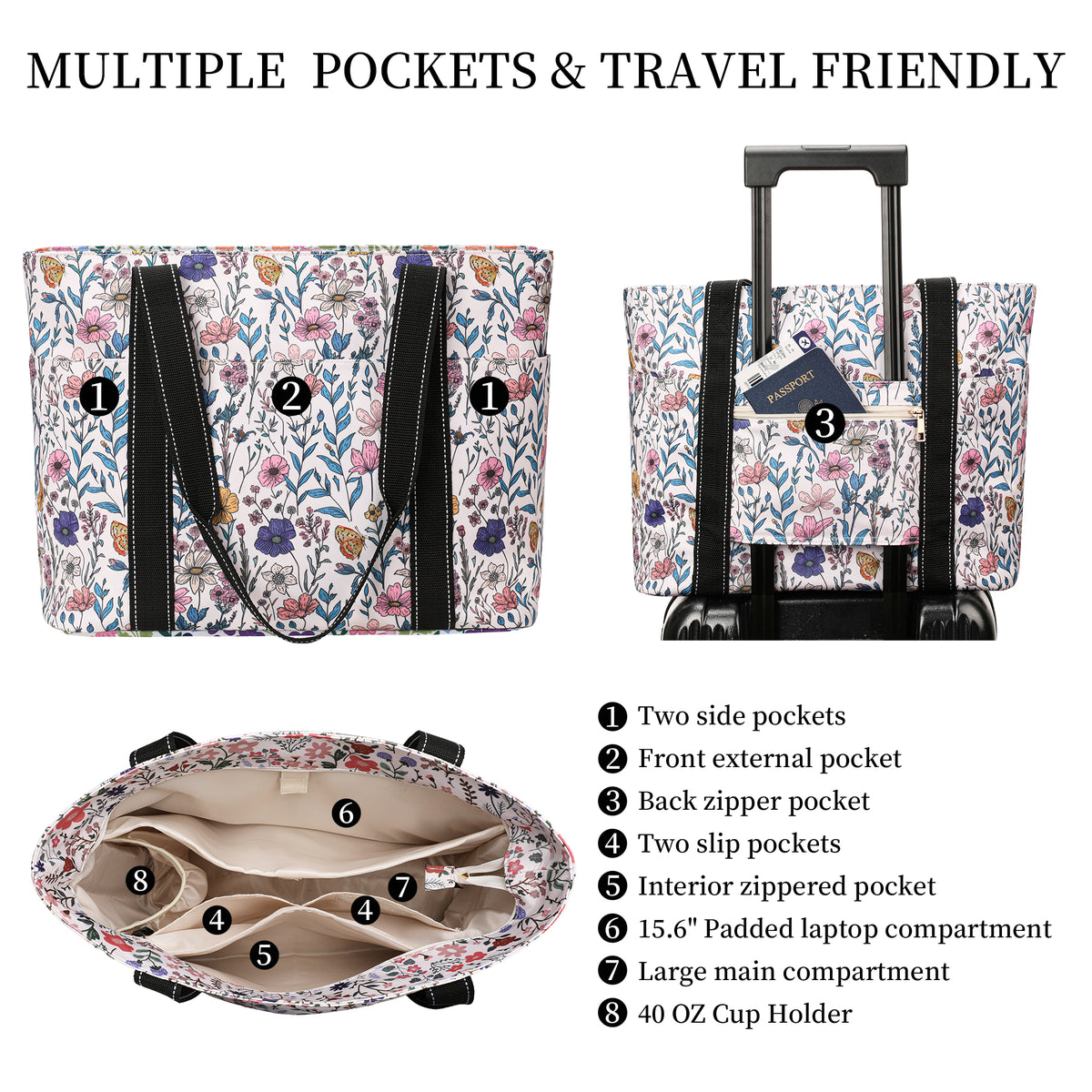 Happie Peppie Beach Bag for Women