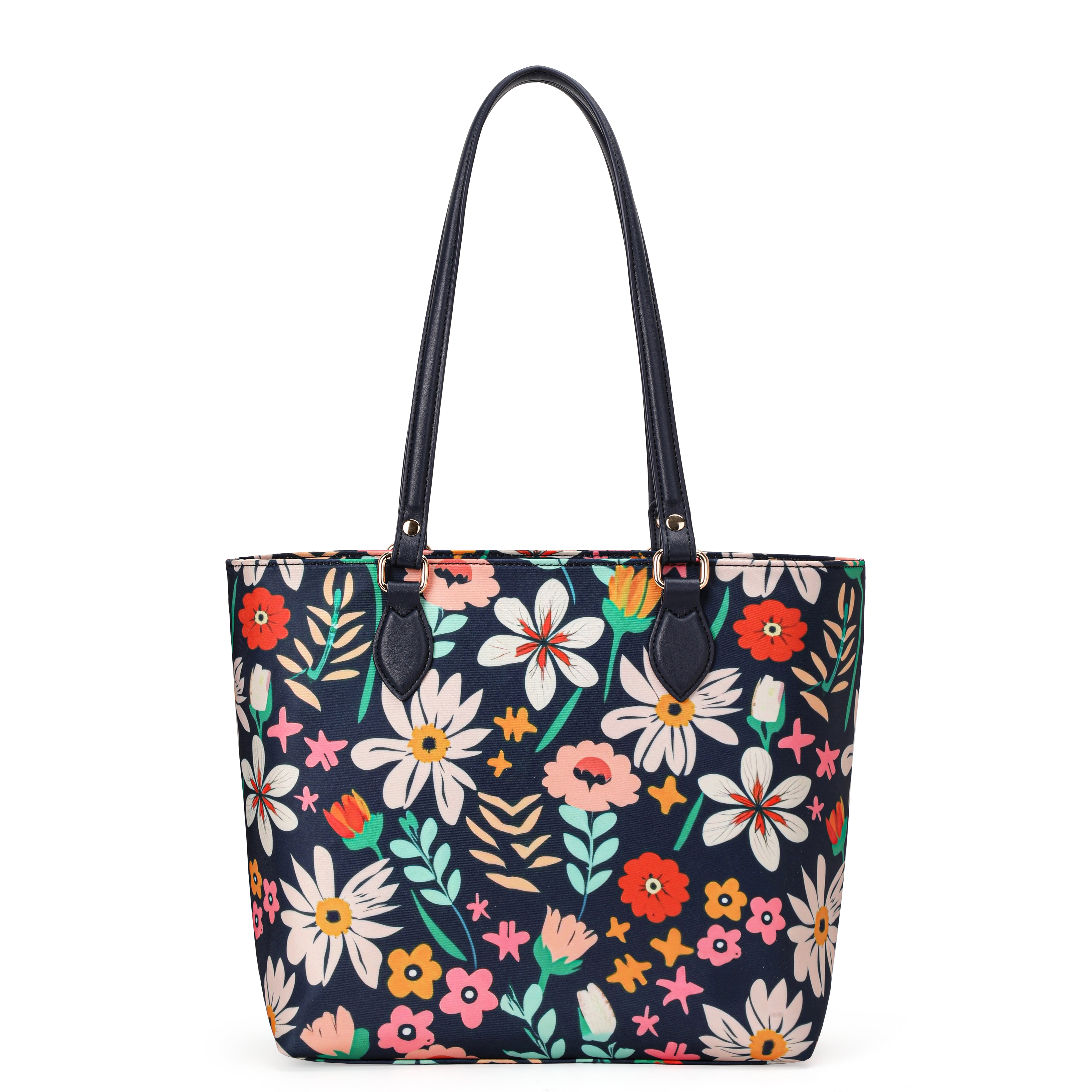 Cutie Kittie tote bags for women, tote purse, nylon tote bag, with zipper and pockets, waterproof