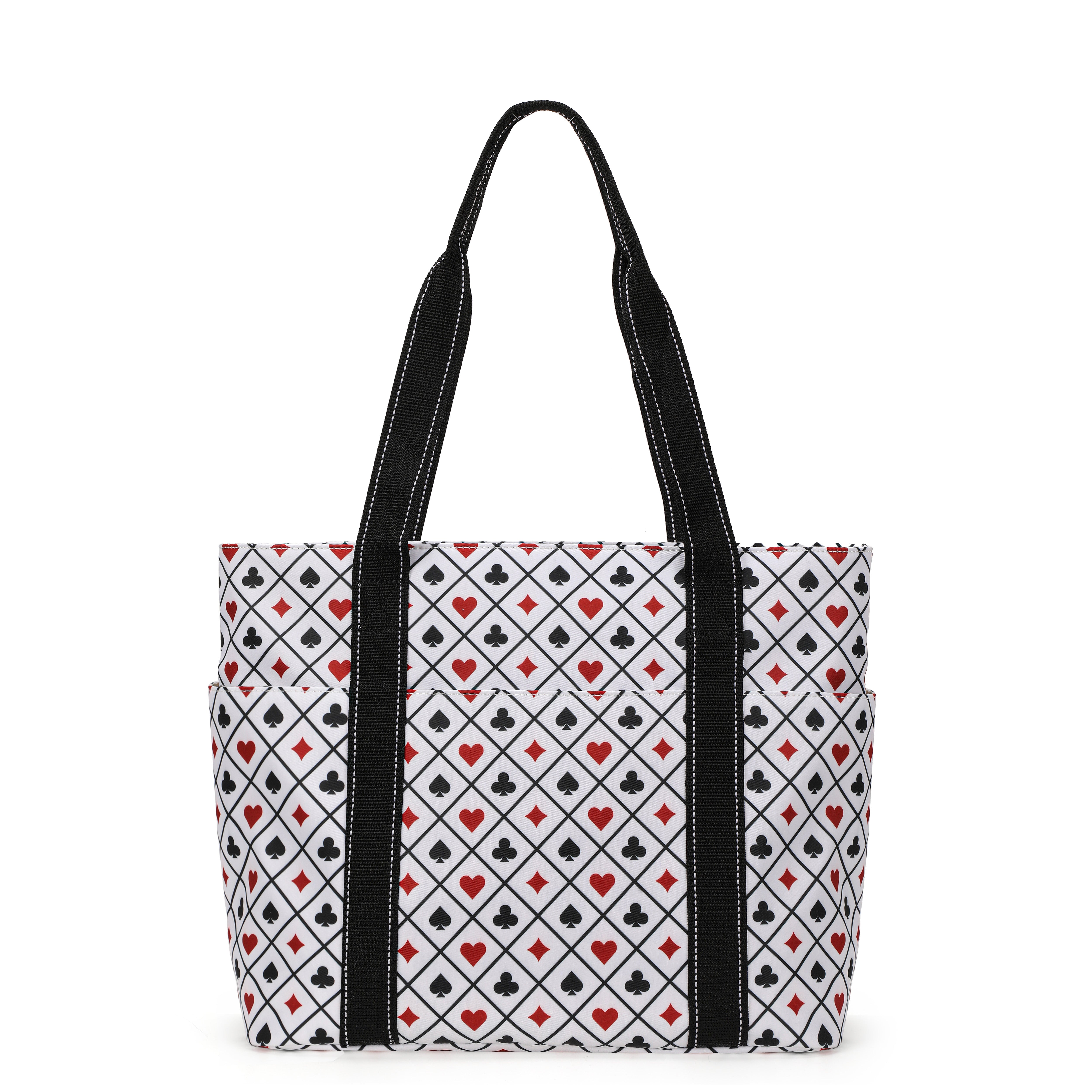 Happie Peppie Tote Bag for Women,Tote Bag with Laptop Compartment and Cup Holder,Shoulder Bag Handbag for Work, Travel, Gym, Nurse Teacher School ,with Multiple Pockets Top Zipper Closure