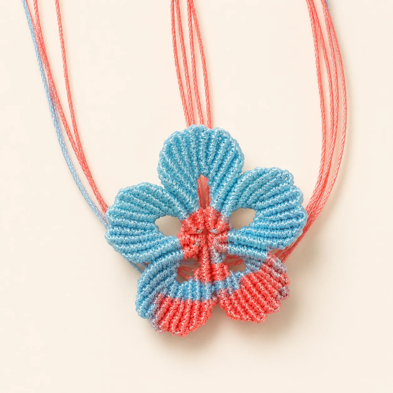 Handwoven Flower Adjustable Ring