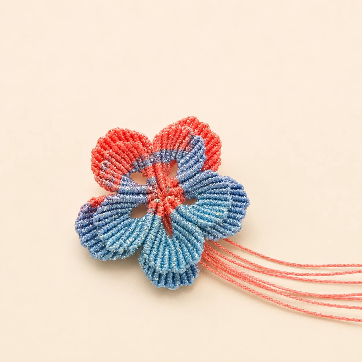 Handwoven Flower Adjustable Ring