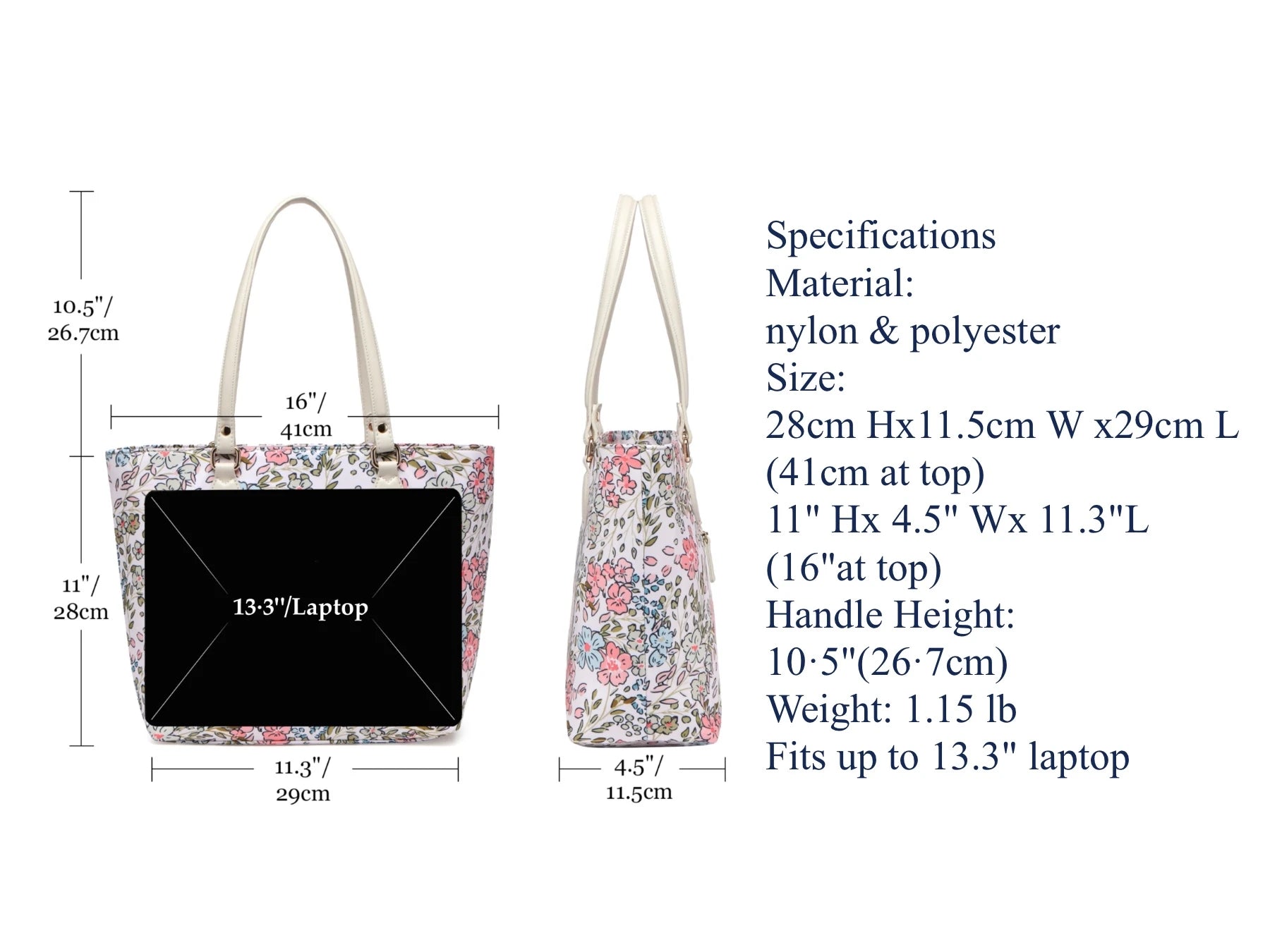 work tote bag laptop