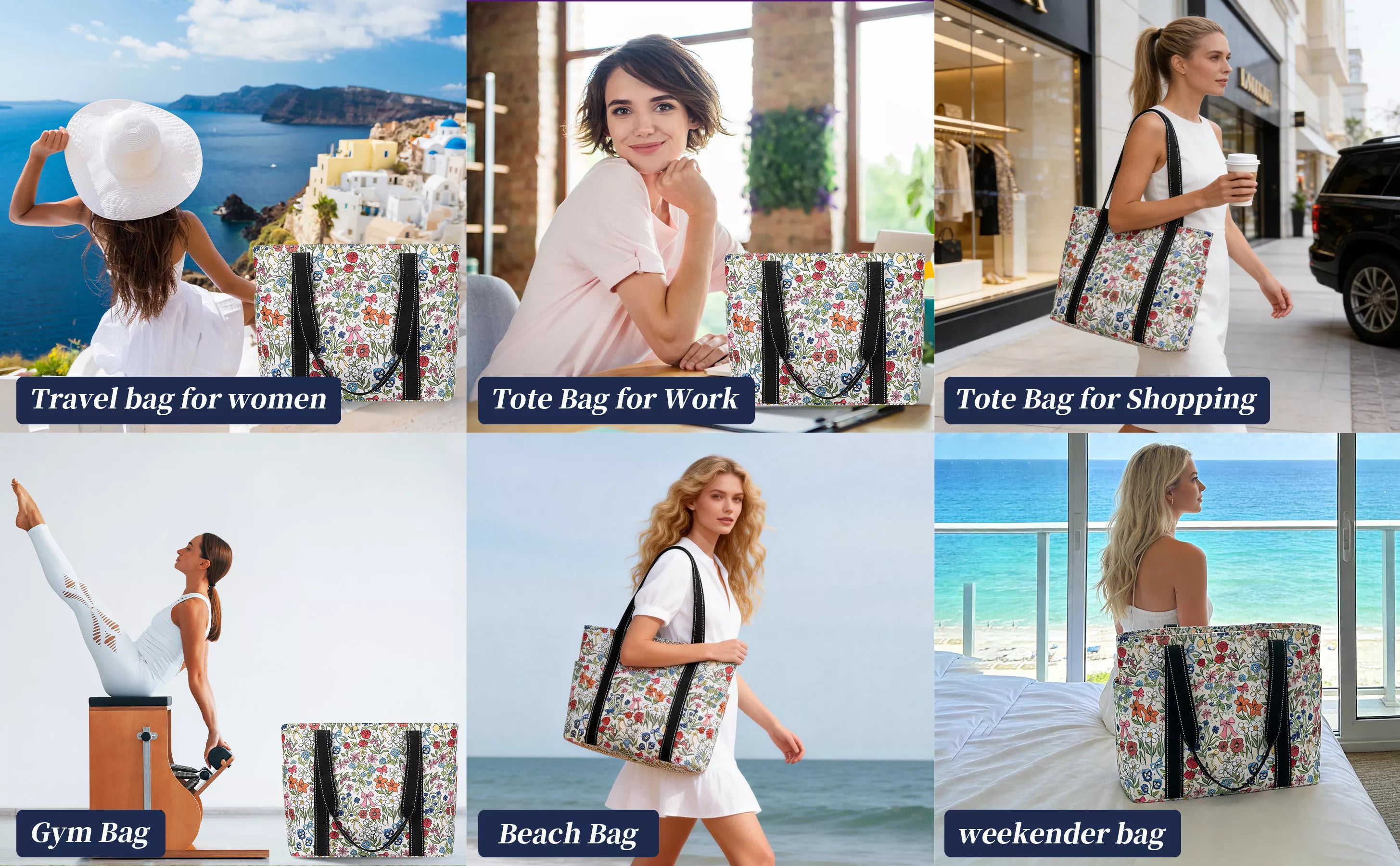 nylon tote bag with zipper
structured tote bag
summer tote bag