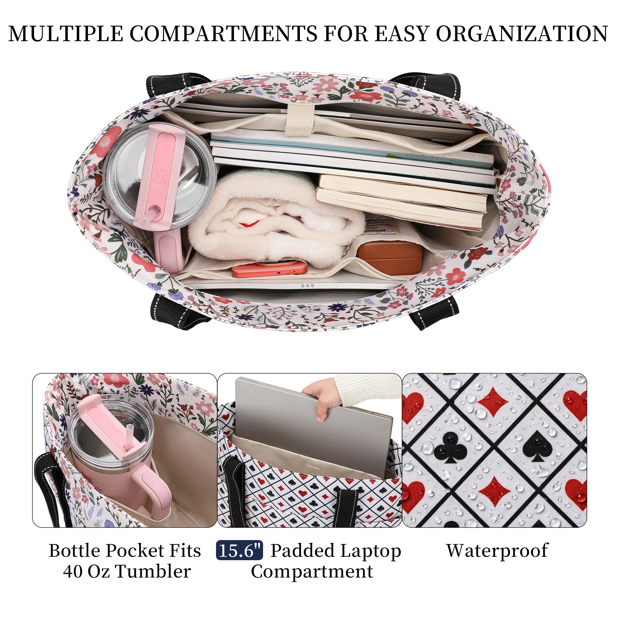 water resistant tote bag