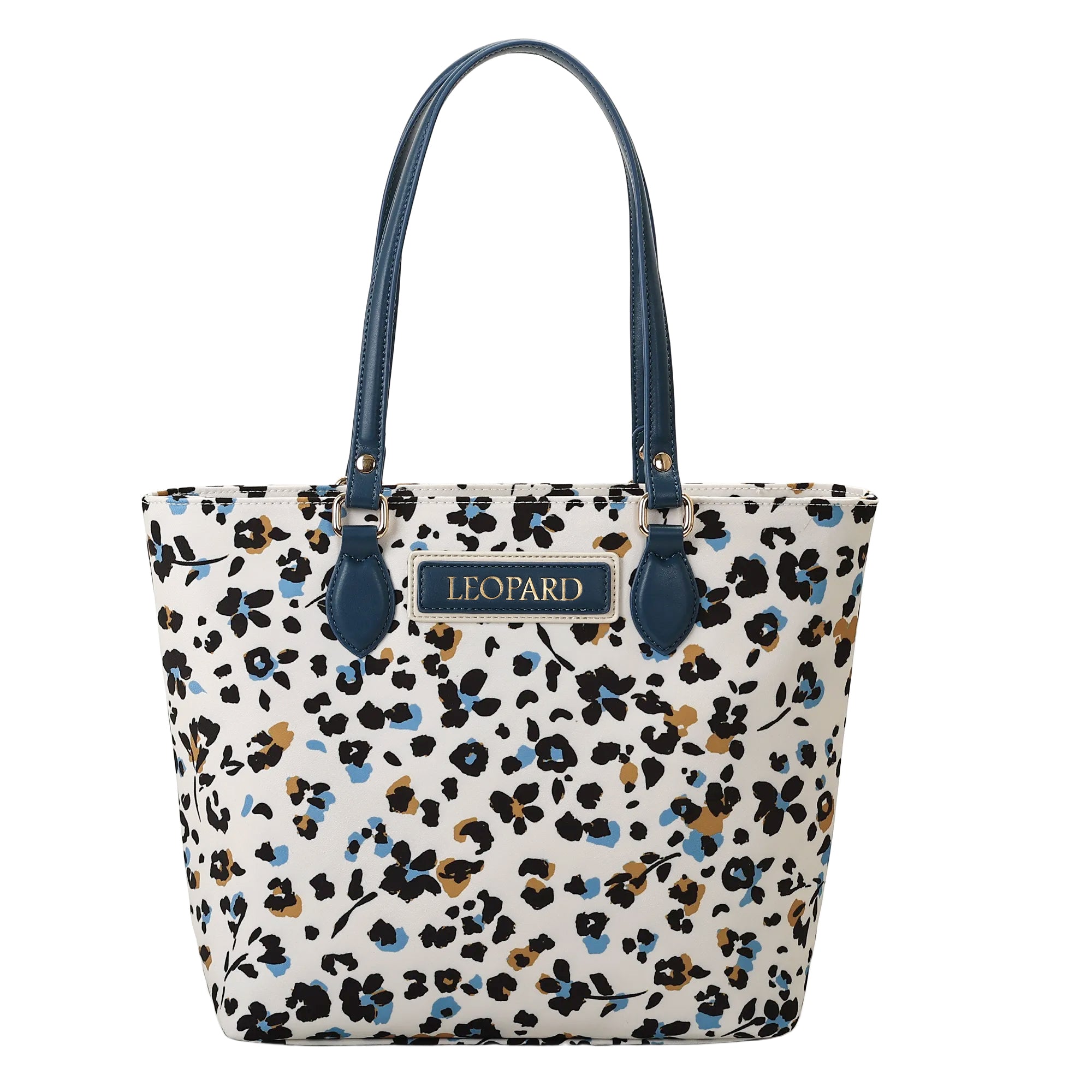 Cutie Kittie Tote bags for women, tote purse, nylon tote bag, with zipper and pockets, waterproof, lightweight,leopard