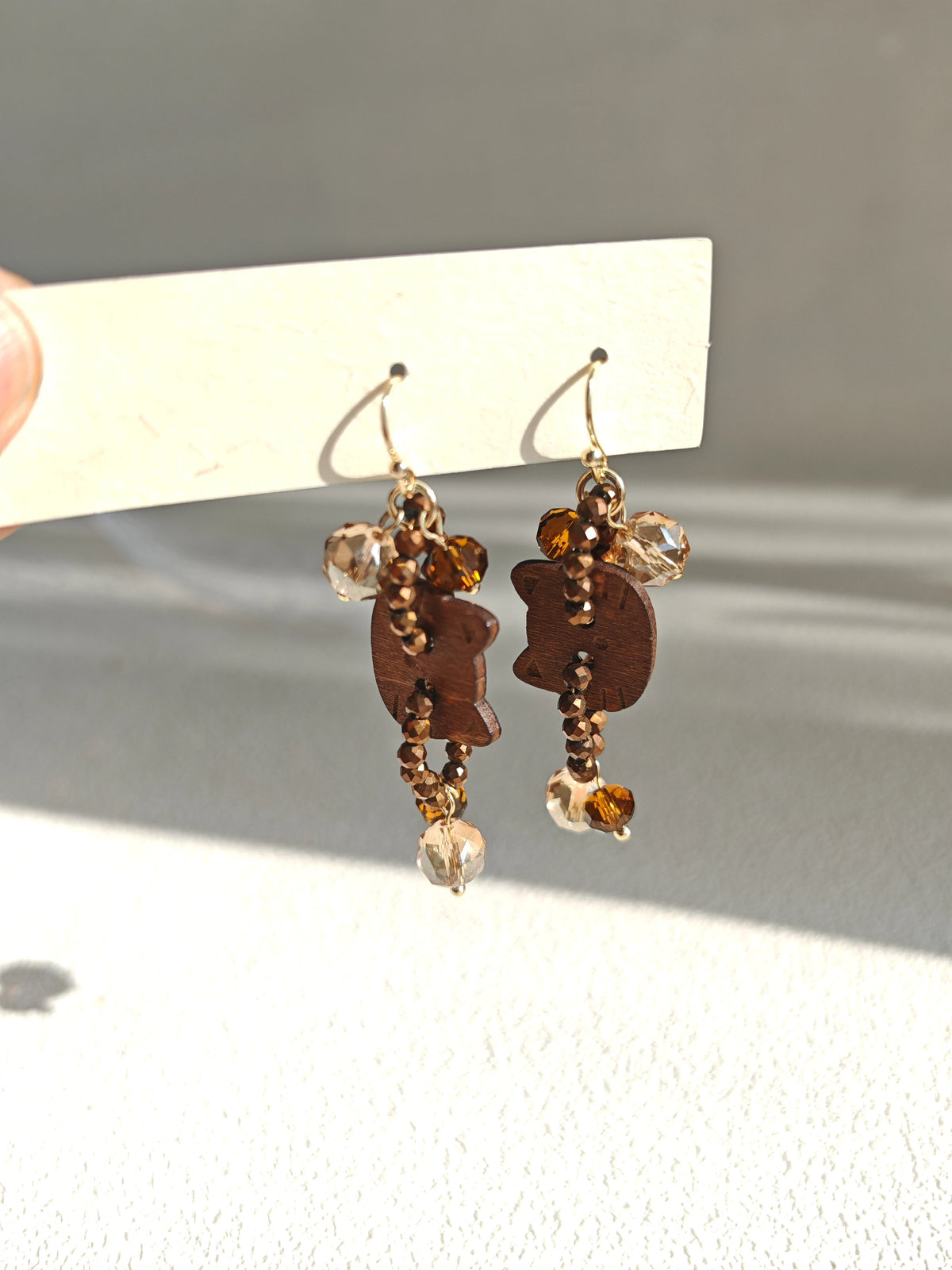 cute bear drop earrings