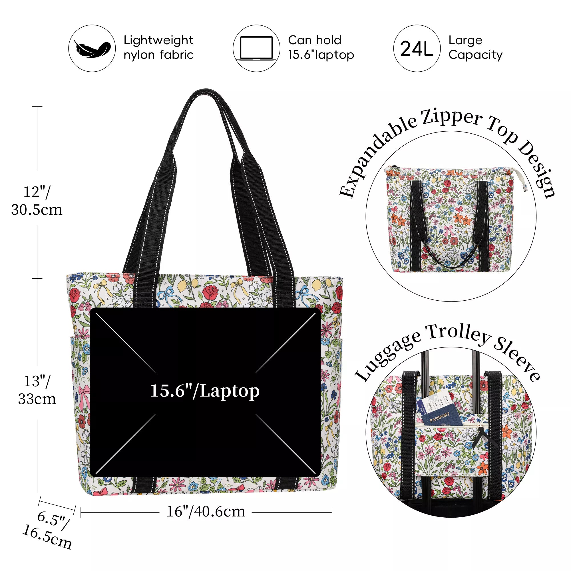 laptop bag for women ,tote with luggage sleeve