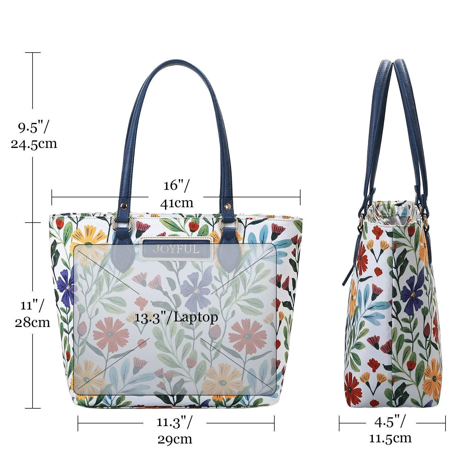 Cutie Kittie Tote bags for women, tote purse, nylon tote bag, with zipper and pockets, waterproof, lightweight，Watercolor