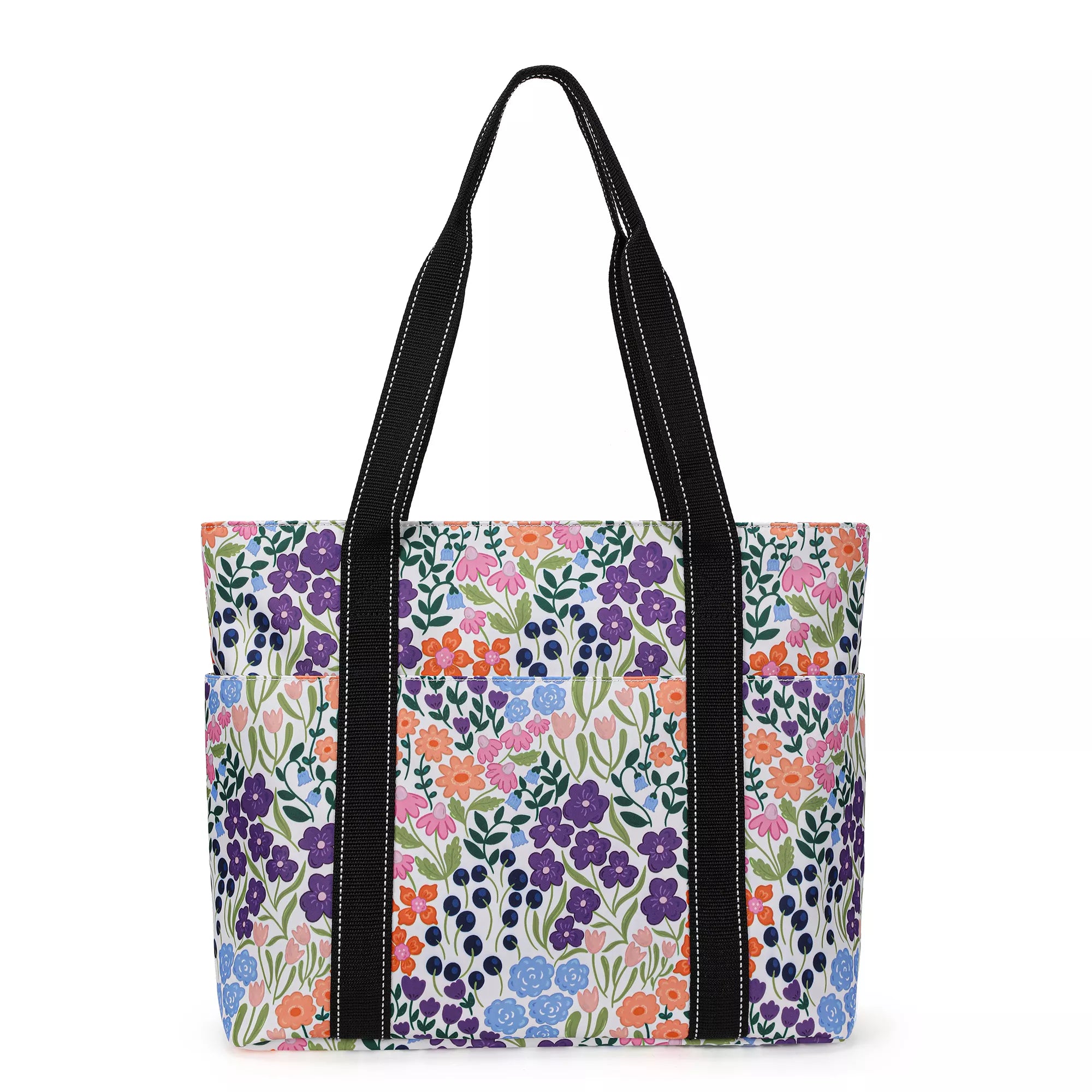 Happie Peppie Nylon Tote Bag for Women Sunlit Garden