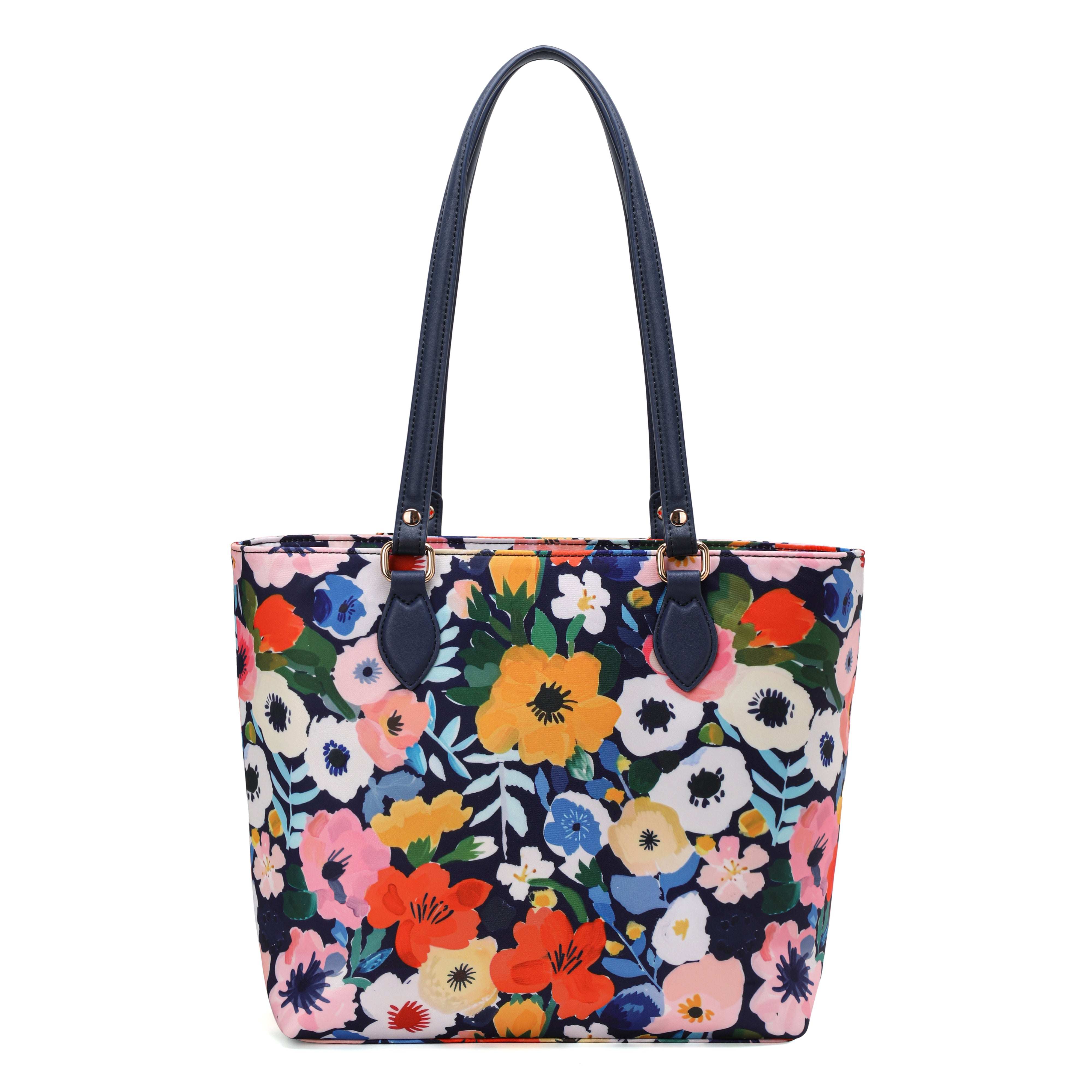 Cutie kittie tote bags for women, tote purse, nylon tote bag, with zipper and pockets, waterproof