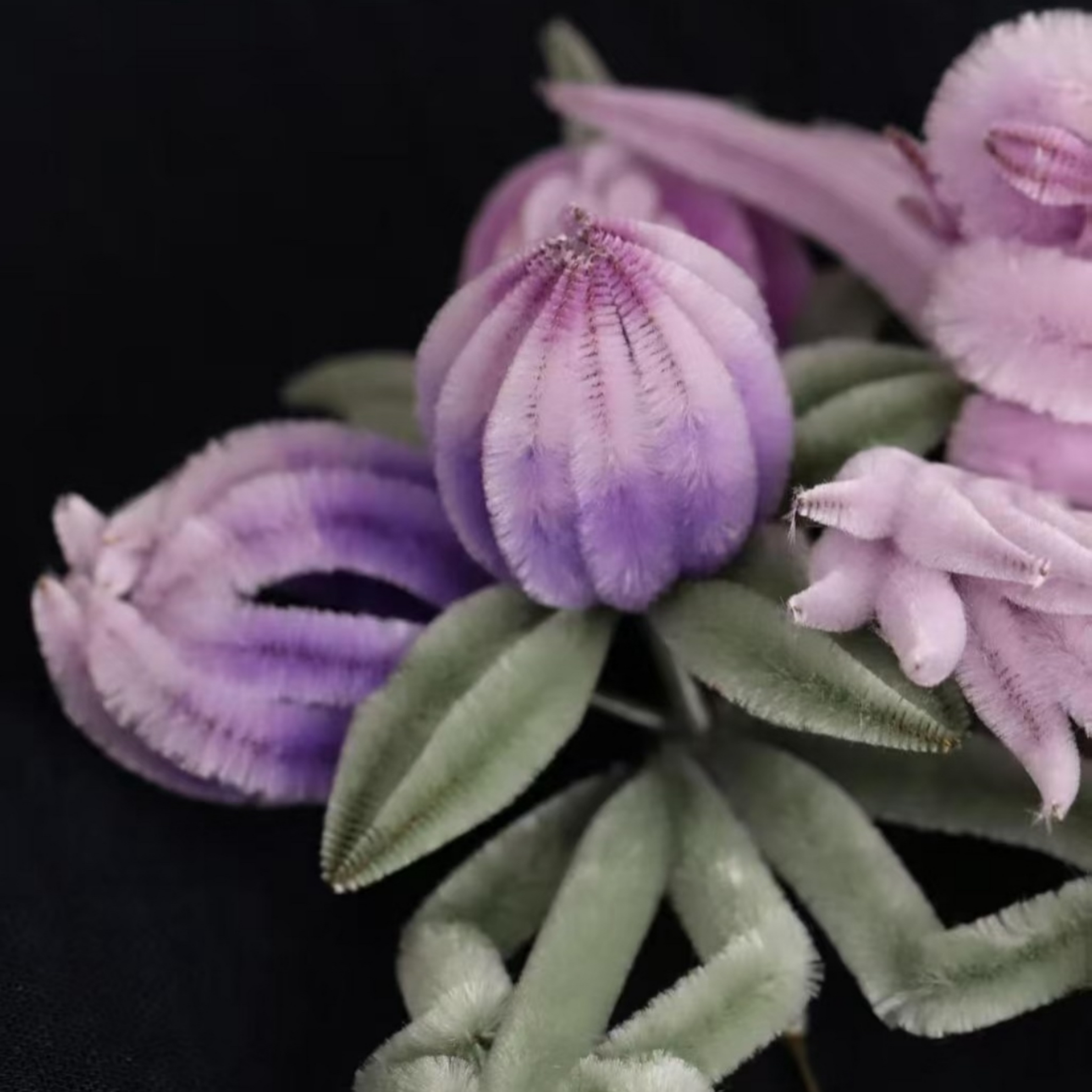 Handmade Three Blessings Ronghua Brooch