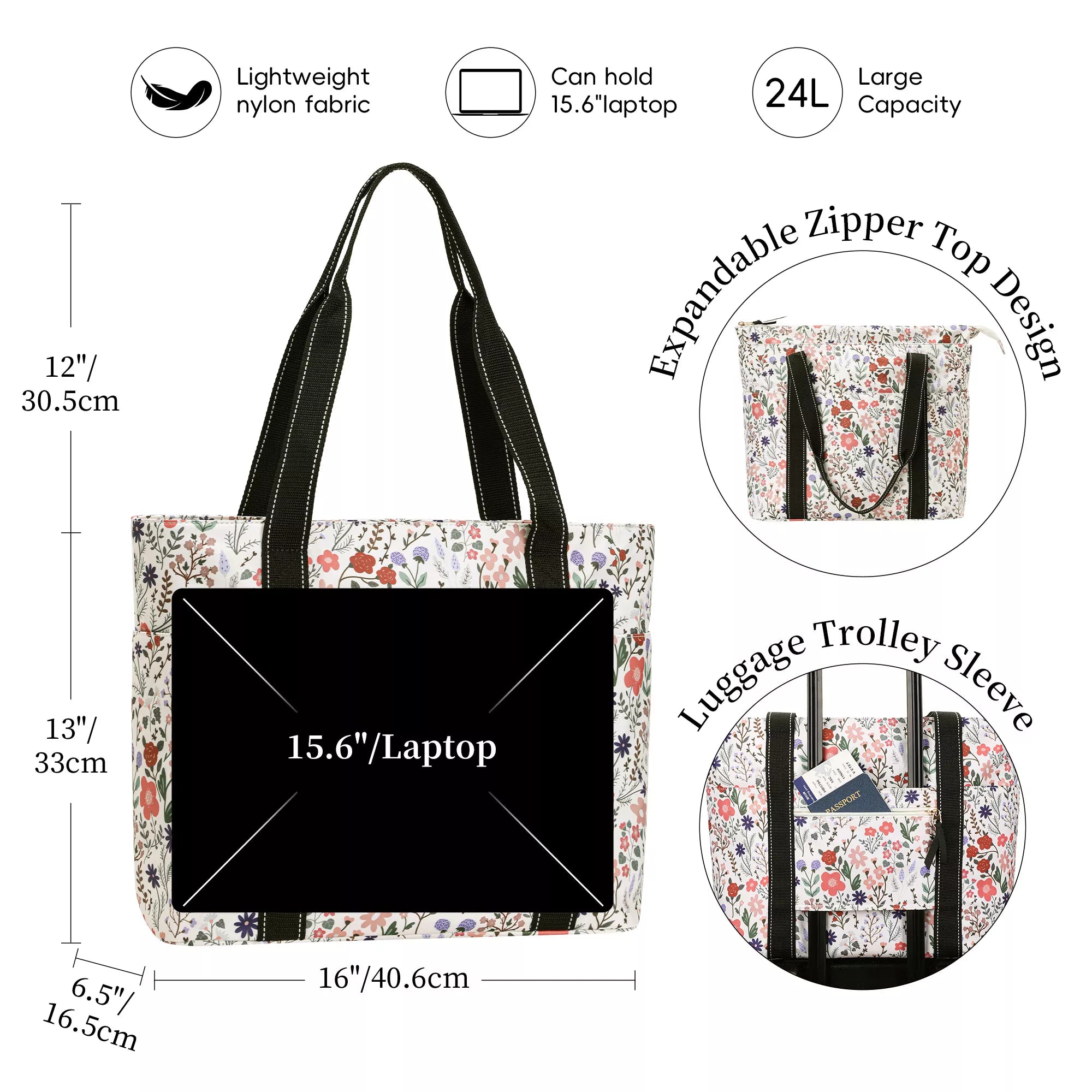 laptop bag for women ,tote with luggage sleeve
