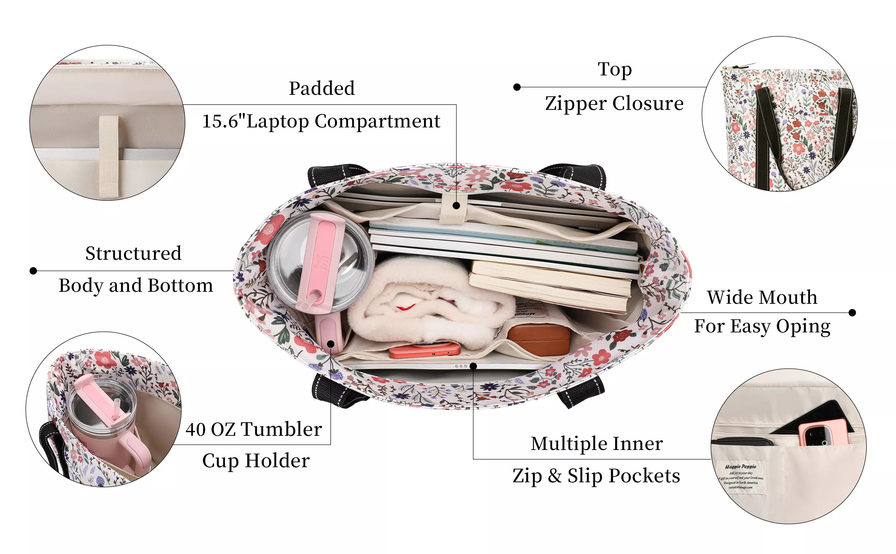 work tote bag laptop
