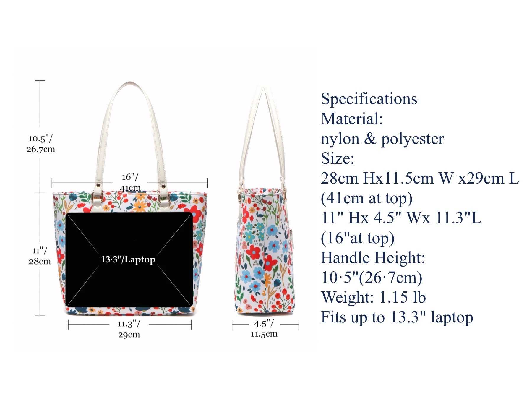laptop bag for women
flower tote bag

