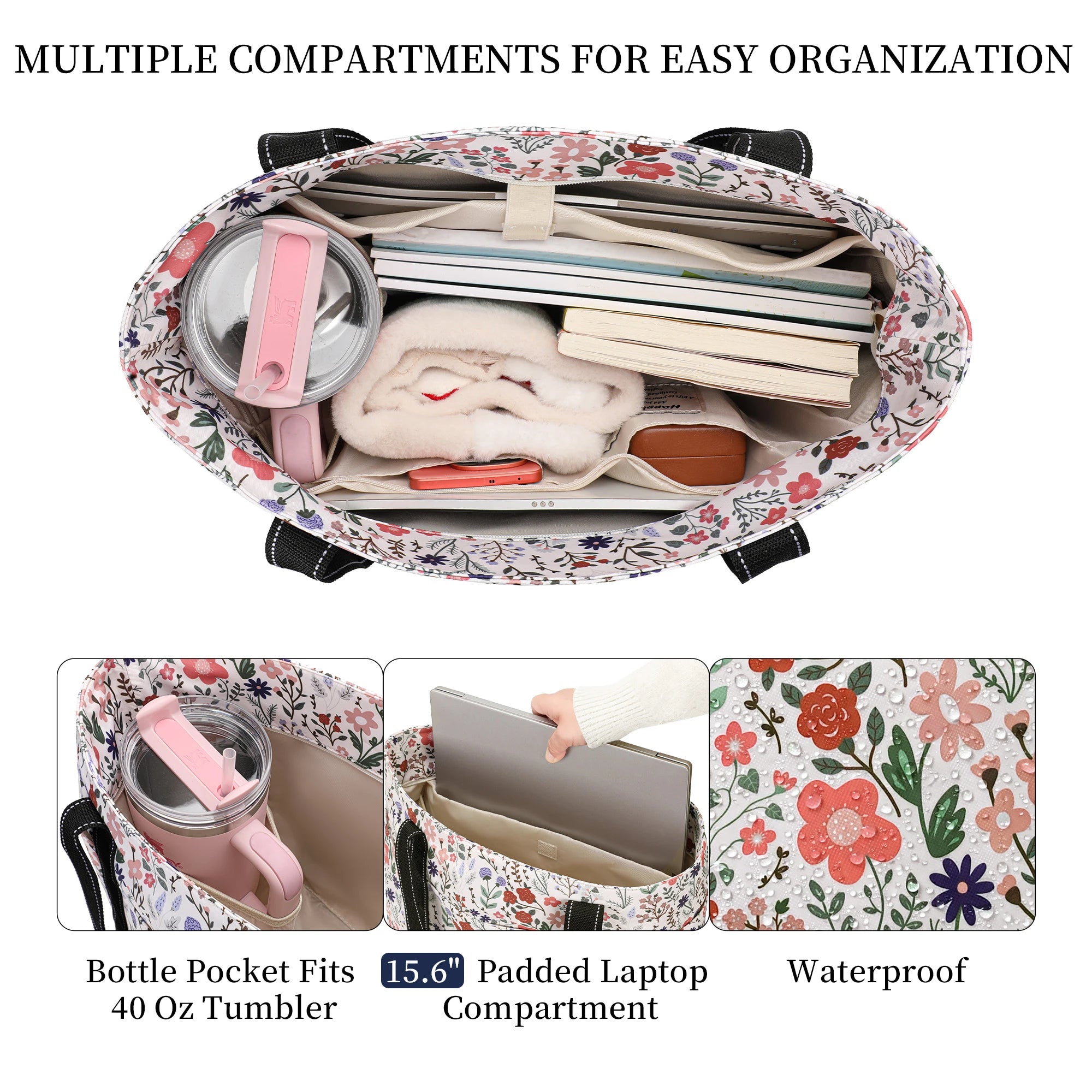 zip top tote bag