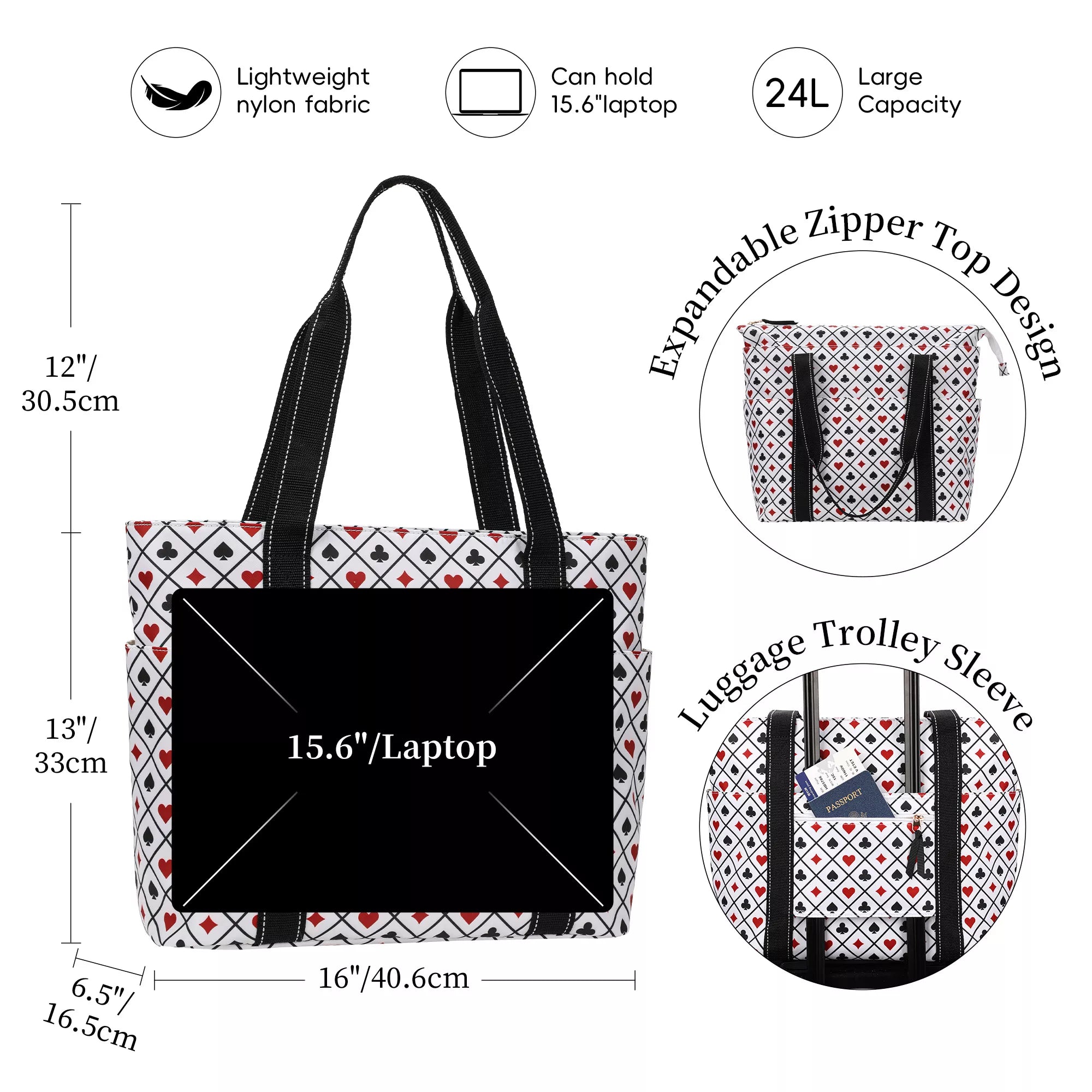laptop bag for women ,tote with luggage sleeve