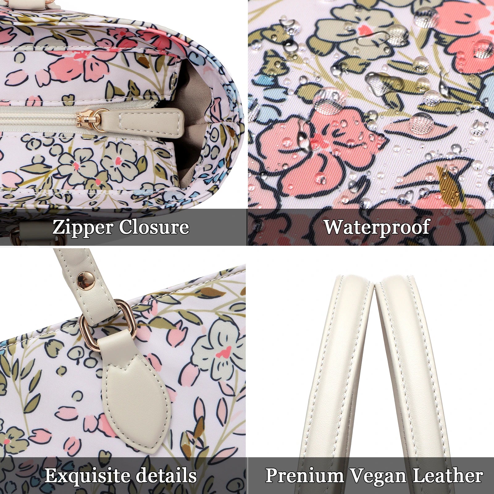 nylon tote bag with zipper
structured tote bag
